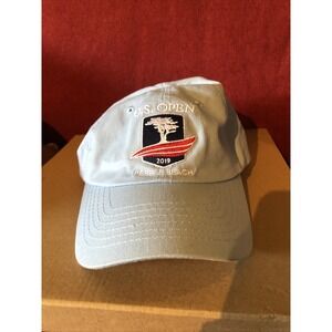 US Open Golf Hat 2019 Pebble Beach Light Blue Adjustable Embroidered Patch‎